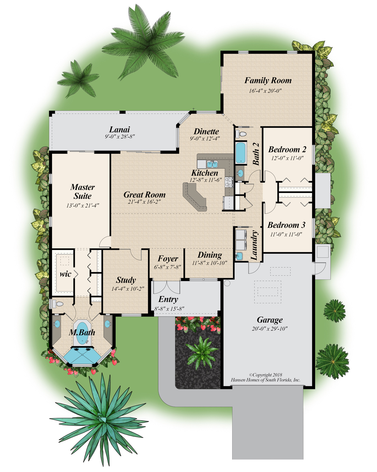 The Slater Grand Bath Family Room Home Plan Floor Plans